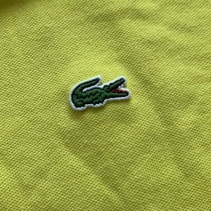 Lacoste Cotton Polo Shirt Size 38 US small. Canary yellow.